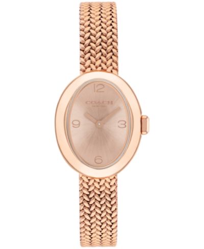 Часы COACH Women's Sammy Rose Gold Tone Stainless Steel Mesh, 22.5mm