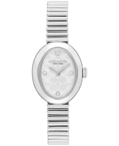 Женские часы COACH Sammy Silver Tone Stainless Steel Stretch Bracelet, 22.5mm