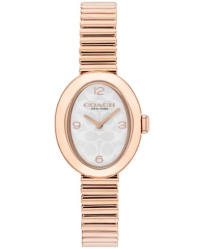 COACH Женские наручные часы Sammy Rose Gold Tone Stainless Steel Stretch 22.5mm
