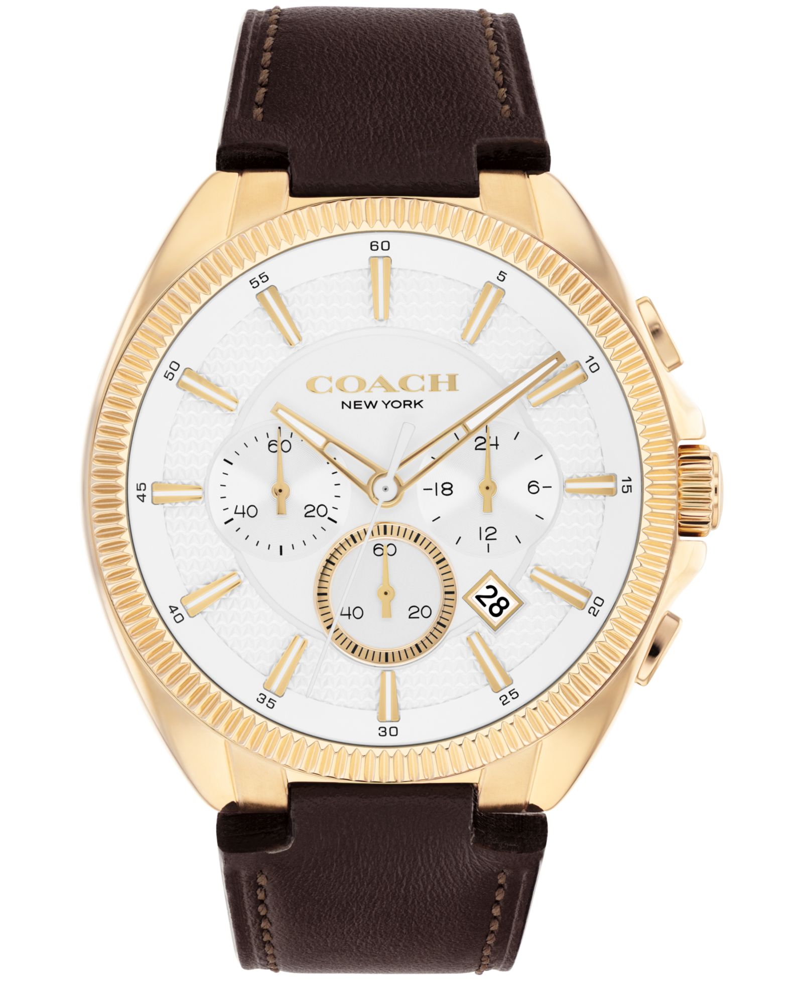 COACH Мужские часы Jackson кожаный ремешок 44.1mm