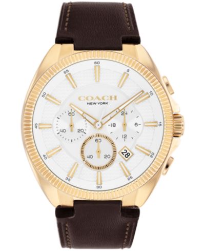 COACH Мужские часы Jackson кожаный ремешок 44.1mm