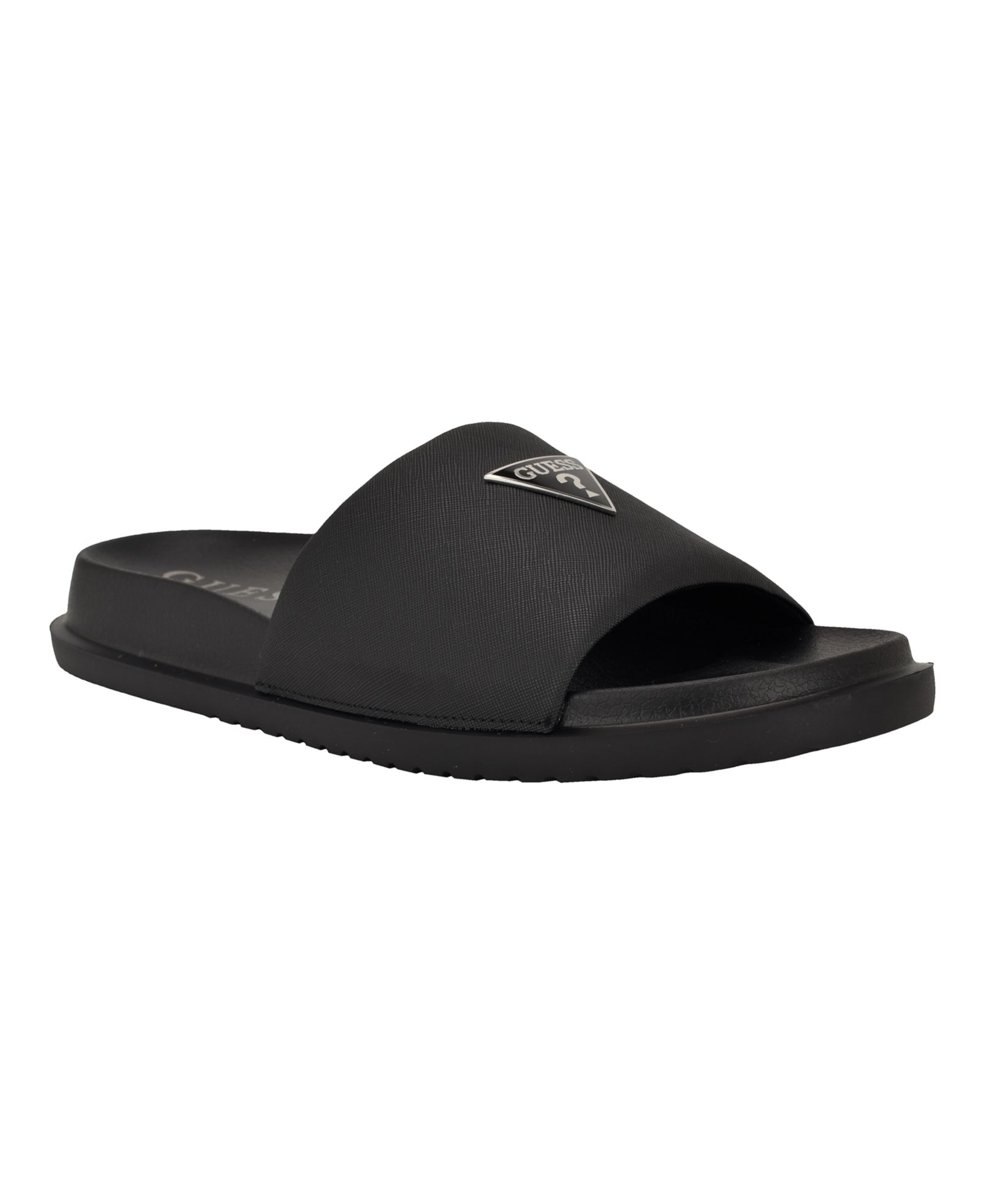 GUESS Men's Vesper Branded Slip-on Fashion Slides