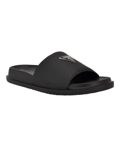 GUESS Men's Vesper Branded Slip-on Fashion Slides