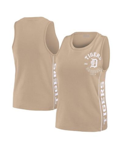 WEAR by Erin Andrews Женский топ-майка Detroit Tigers Tan