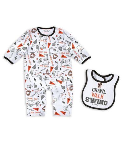WEAR by Erin Andrews Baby Boys and Girls San Francisco Giants Sleep Play with Bib Set