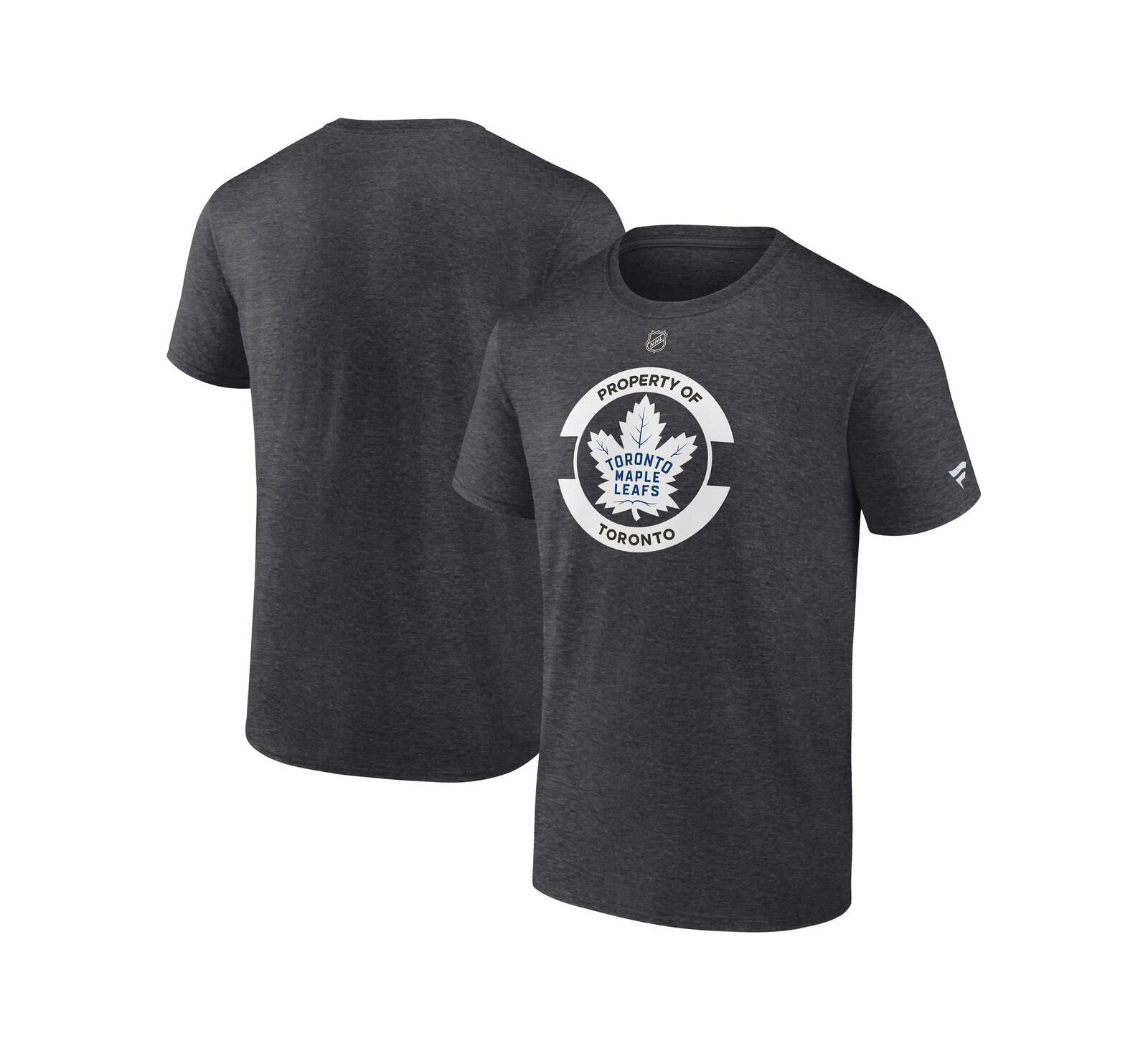 Fanatics Мужская футболка Toronto Maple Leaf's Authentic Pro Core Heather Charcoal