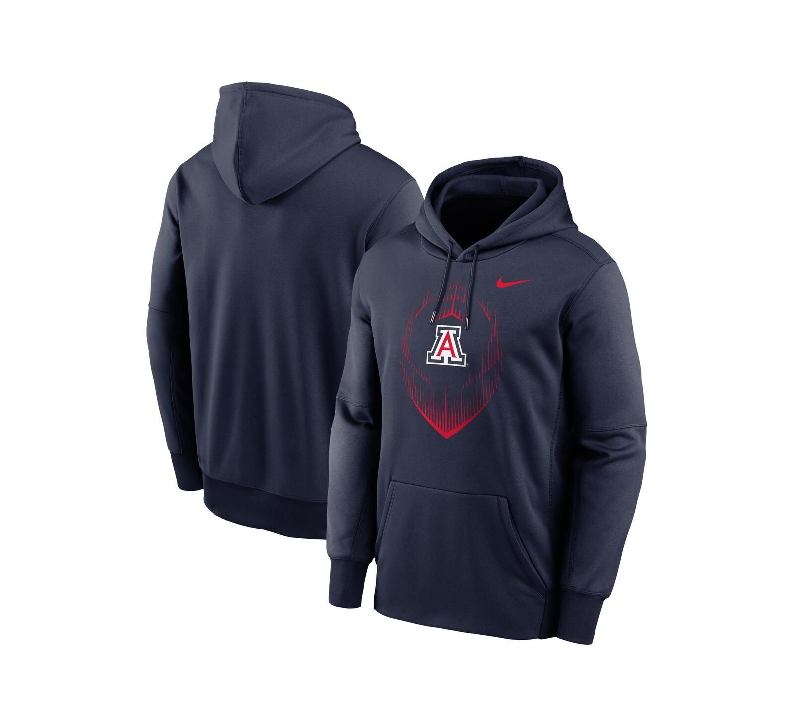 Nike Мужское темно-синее худи Nike Arizona Wildcats Icon Football Performance