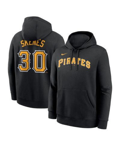 Мужское худи Nike Paul Skenes Black Pittsburgh Pirates Player Name & Number Club Fleece Pullover