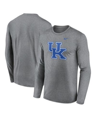 Мужская футболка Nike Kentucky Wildcats Primetime Primary Legend Long Sleeve Heather Gray
