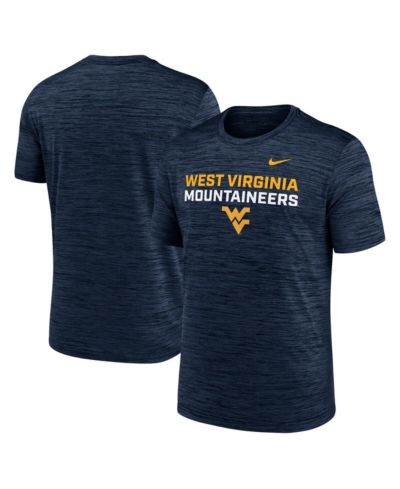 Nike Men's Navy West Virginia Mountaineers Campus Center Stack Velocity Performance T-Shirt
