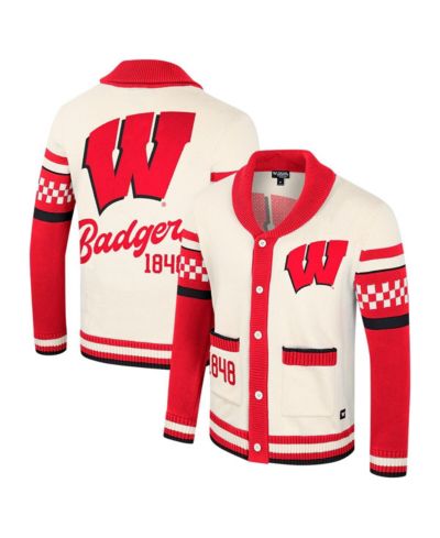 Свитер Colosseum Мужской и Женский Cream Wisconsin Badgers Wild Collective Jacquard
