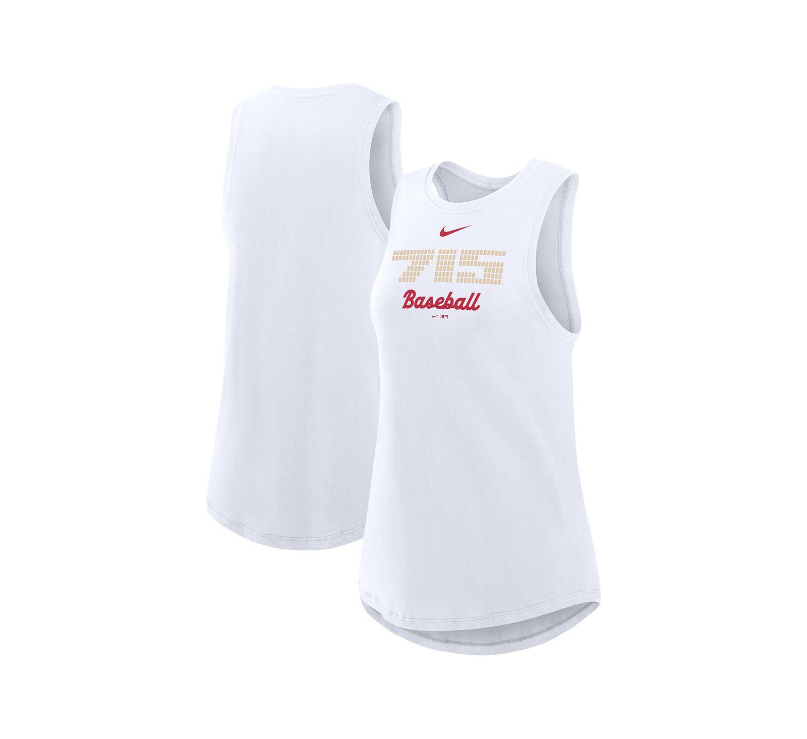 Женский топ Nike White Atlanta Braves City Connect High Neck