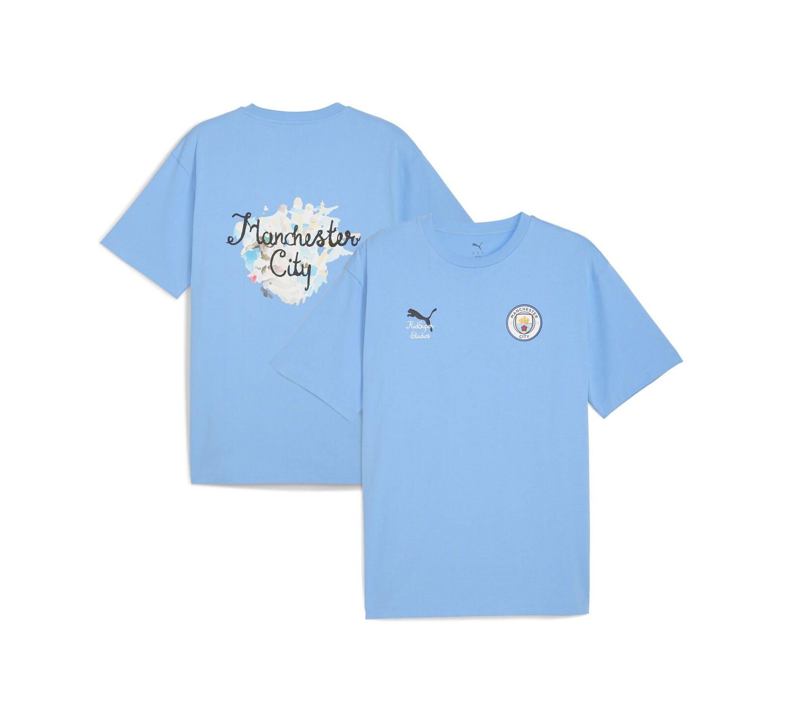 Puma x Kid Super Men's Light Blue Manchester City 2025 FIFA Club World Cup Graphic T-Shirt