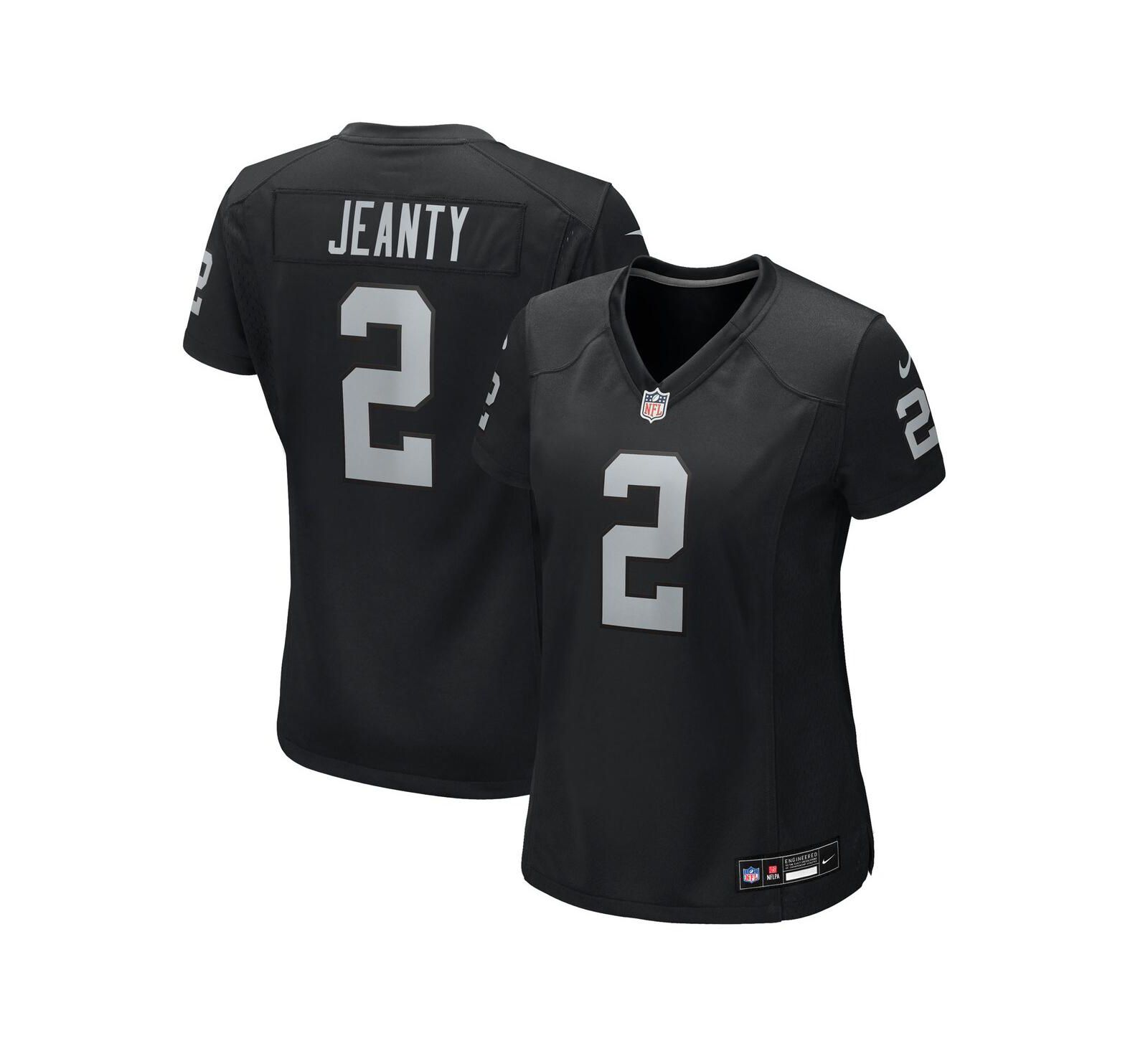 Nike Женская джерси Nike Ashton Jeanty Black Las Vegas Raiders 2025 NFL Draft First Round Pick Team Game Jersey