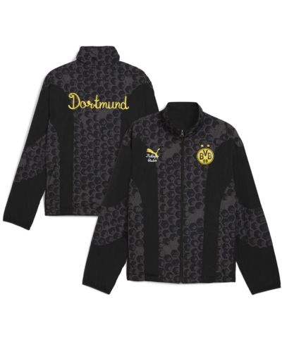 Puma x Kid Super Men's Black Borussia Dortmund 2025 FIFA Club World Cup Reversible Full-Zip Jacket