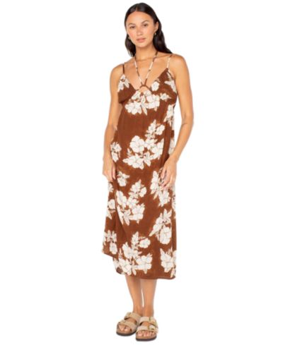 Roxy Women's Sunshine Crush V-Neck Midi Dress