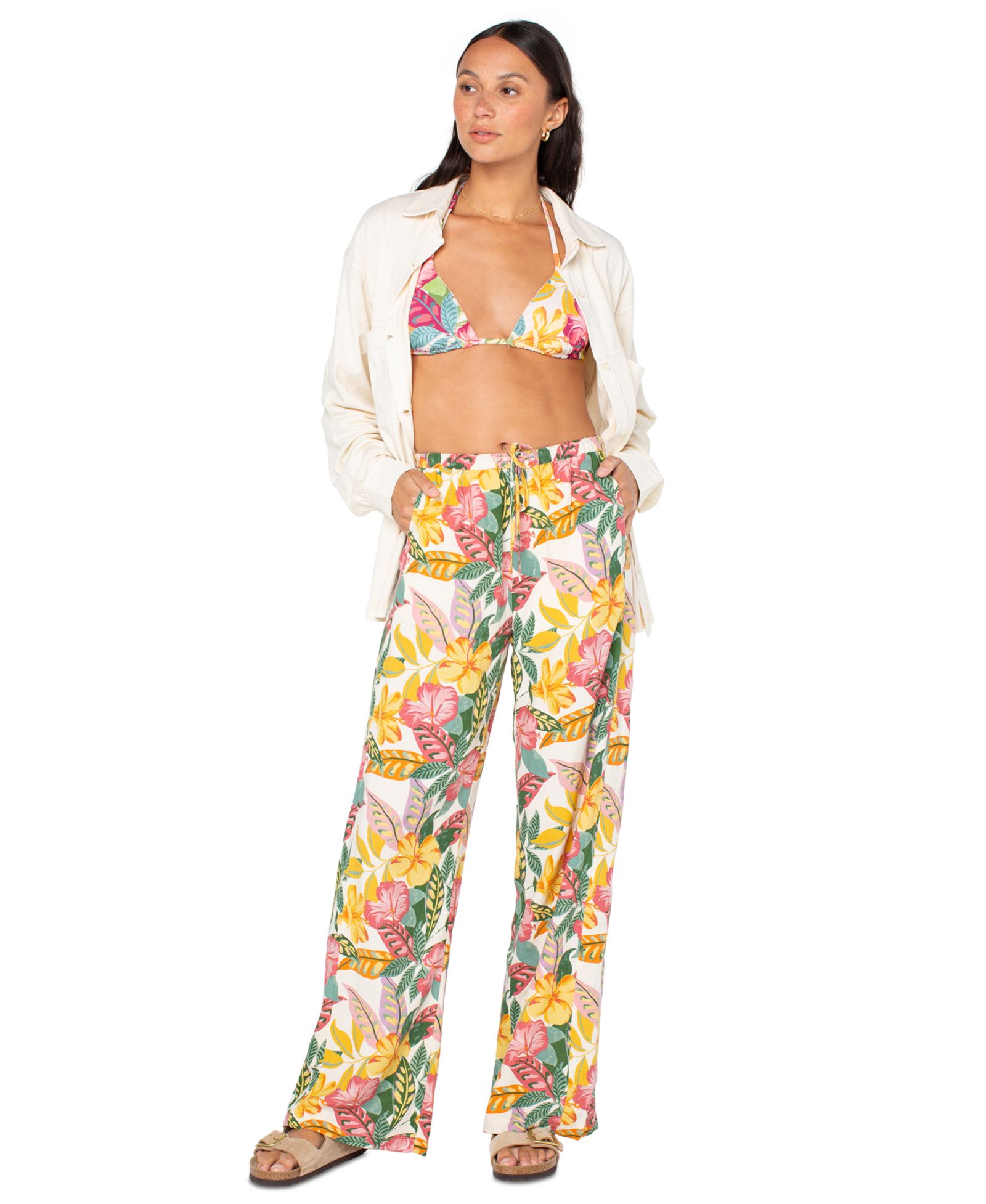 Roxy Женские брюки So Precious Floral Drawstring-Waist Pants