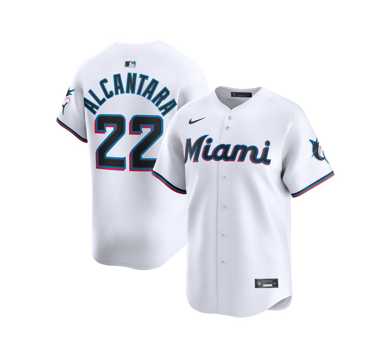 Мужская джерси Nike Miami Marlins Home Limited Player, белый