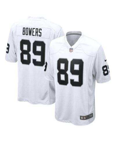 Мужская игровая джерси Nike Brock Bowers White Las Vegas Raiders