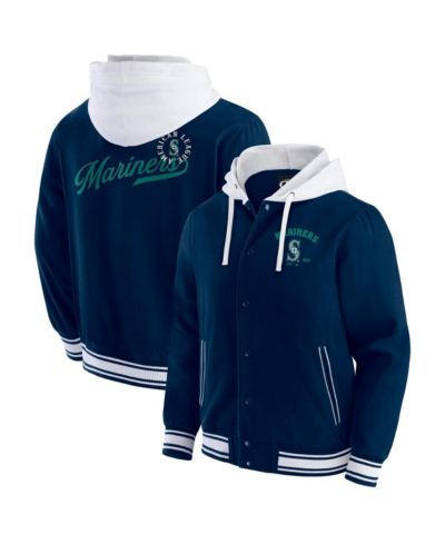 Мужская куртка Darius Rucker Collection by Fanatics Navy Seattle Mariners Full-Snap