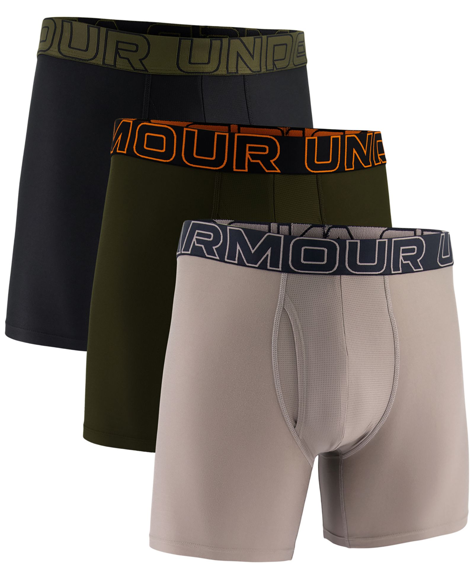 Under Armour Мужские боксеры Performance Tech 6" в наборе 3 шт.