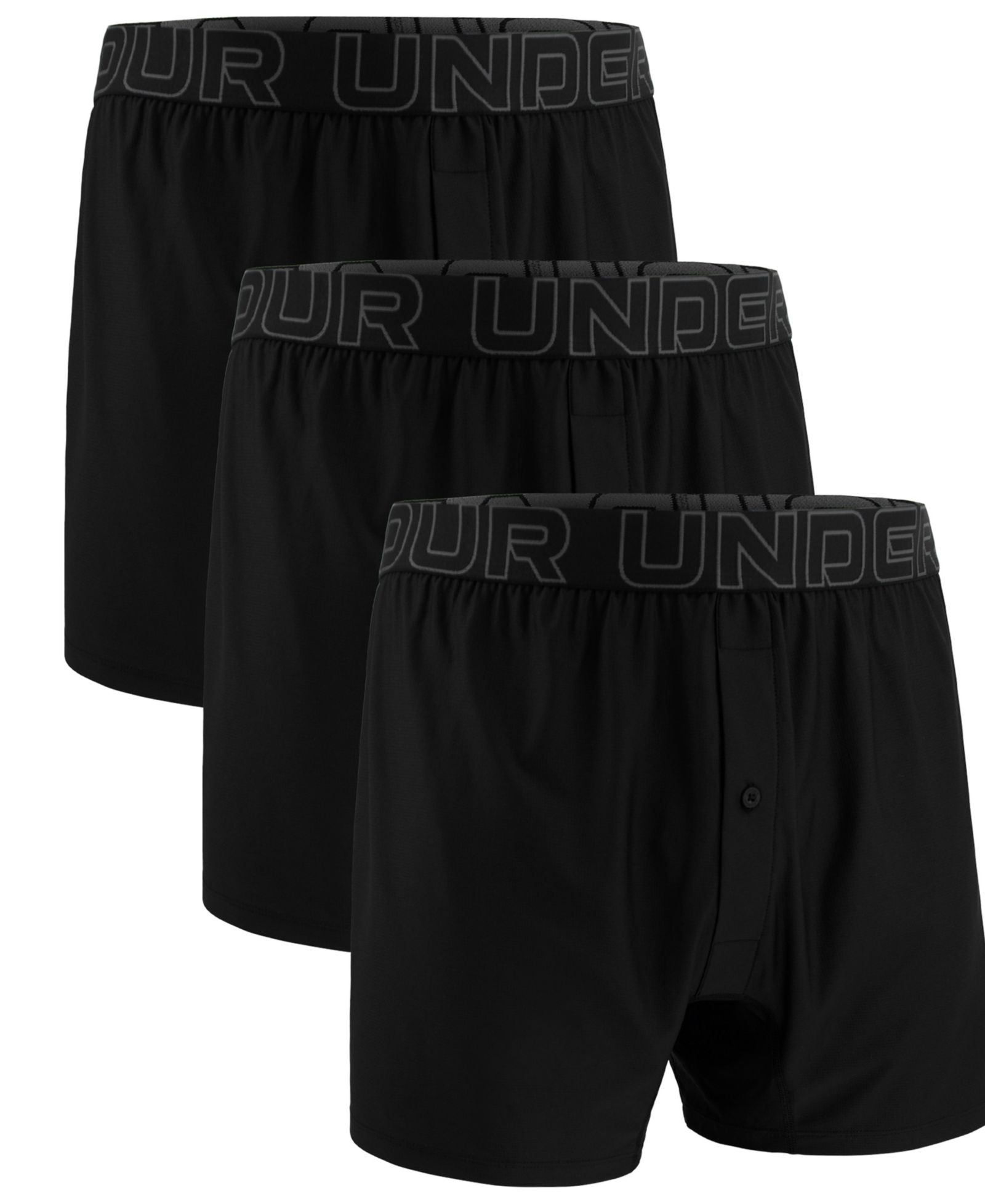 Мужские боксеры Under Armour 3-Pk. Solid Performance Tech Mesh 6"