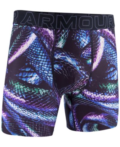 Under Armour Мужские боксеры-брифы из технологичной сетки с принтом, 6"