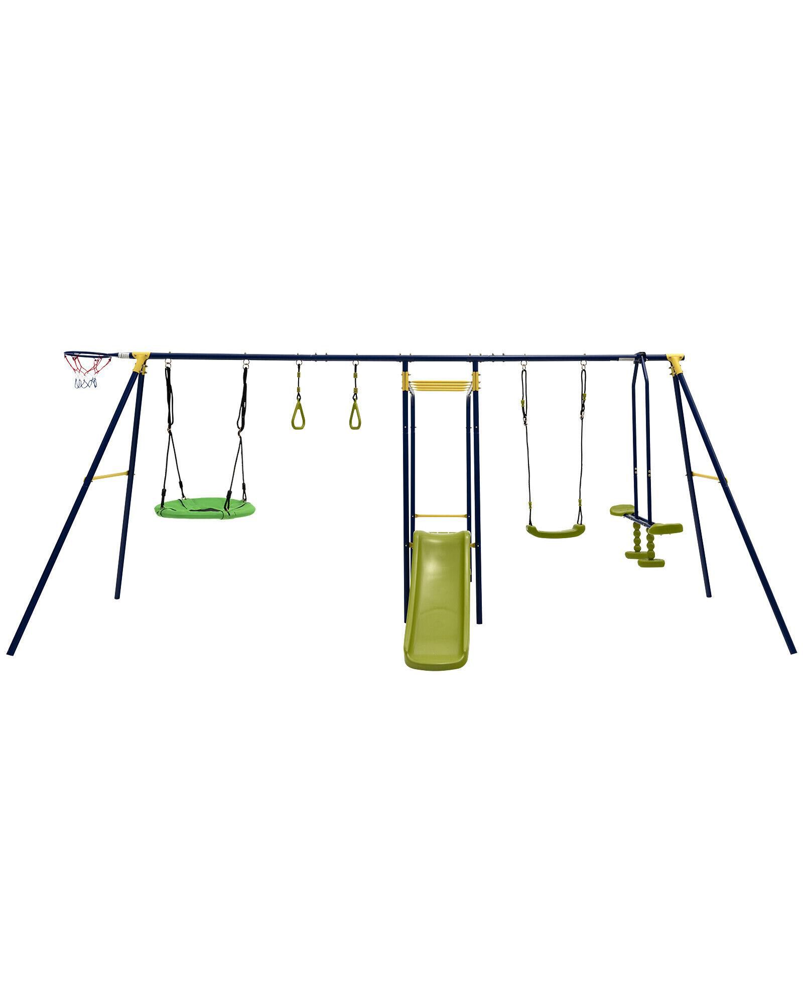 Mecale 7-in-1 Outdoor Swing Set для заднего двора