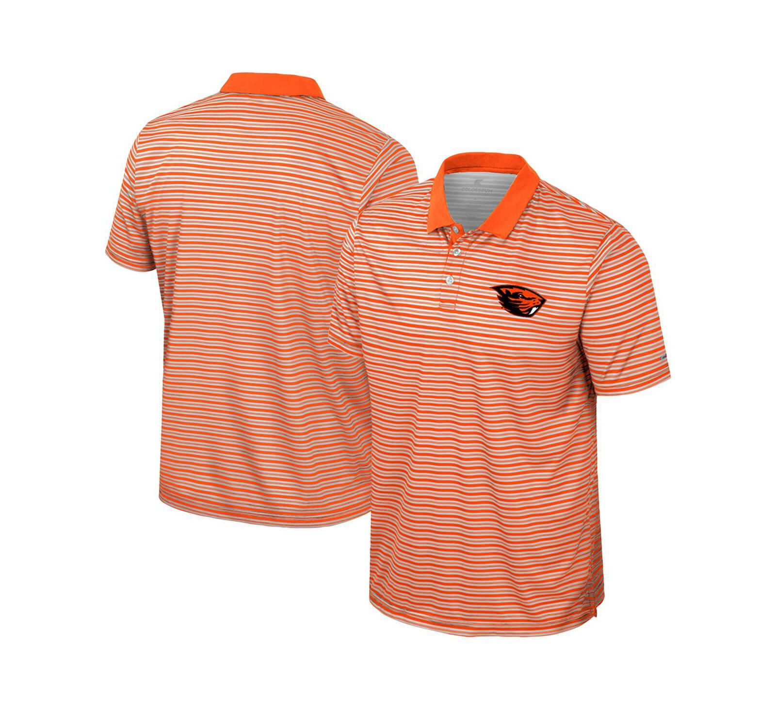 Поло рубашка Colosseum Men's Orange Oregon State Beavers Striped
