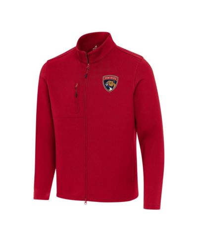 Мужская куртка Antigua Red Florida Panthers Objection Double-Peached Full-Zip