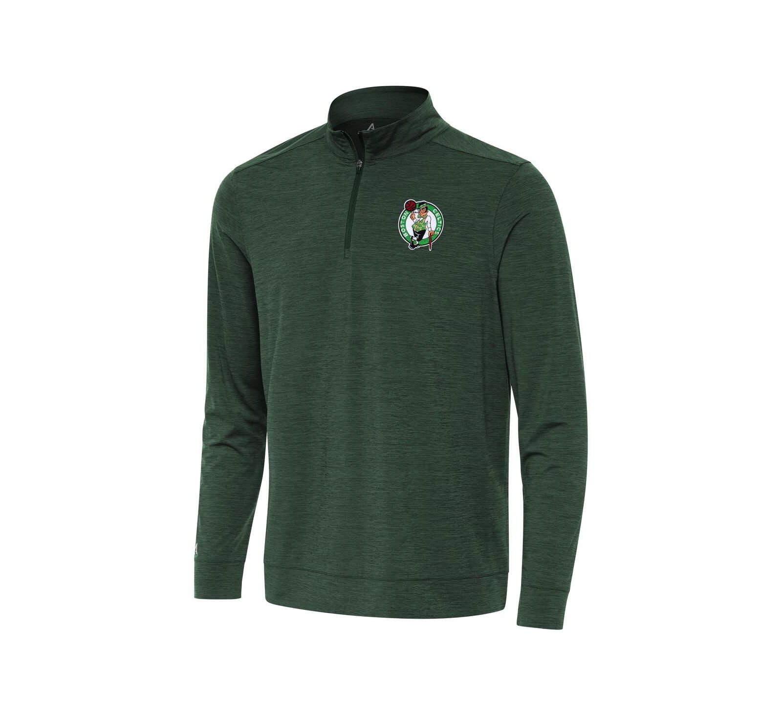 Мужское свитшот Antigua Hunter Green Boston Celtics Bright Quarter-Zip