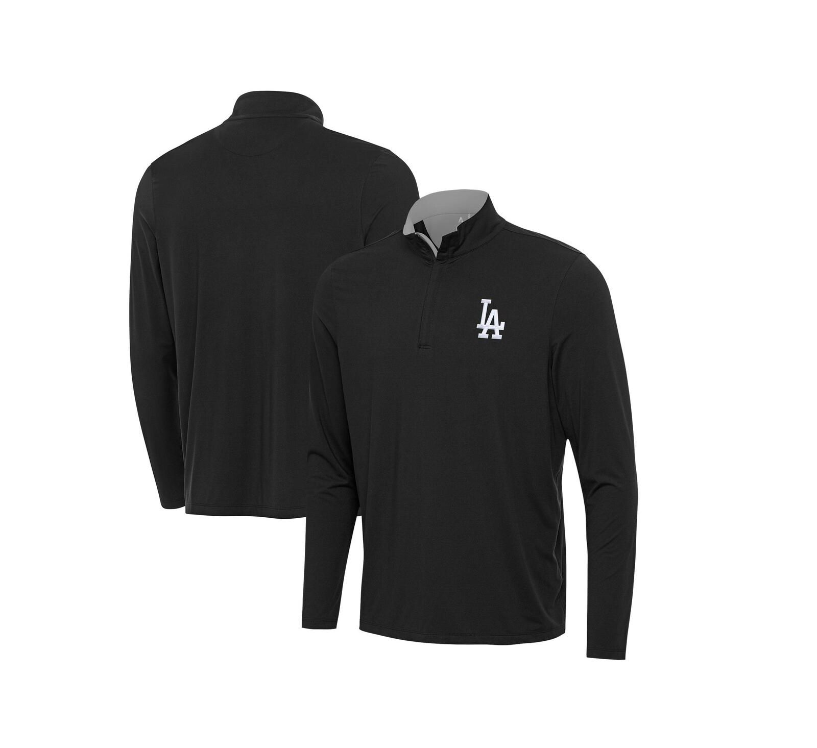 Antigua Мужское худи Content Quarter-Zip Black Los Angeles Dodgers
