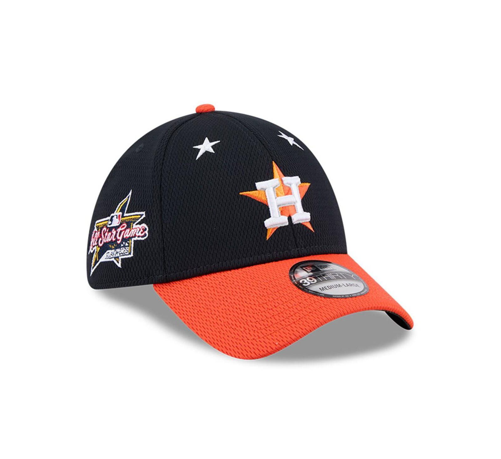 Мужская кепка New Era Men's Navy/Orange Houston Astros 2025 MLB All-Star Game 39THIRTY Flex Hat