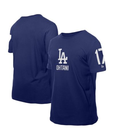New Era Men's Shohei Ohtani Royal Los Angeles Dodgers Design Lab Name & Number T-Shirt