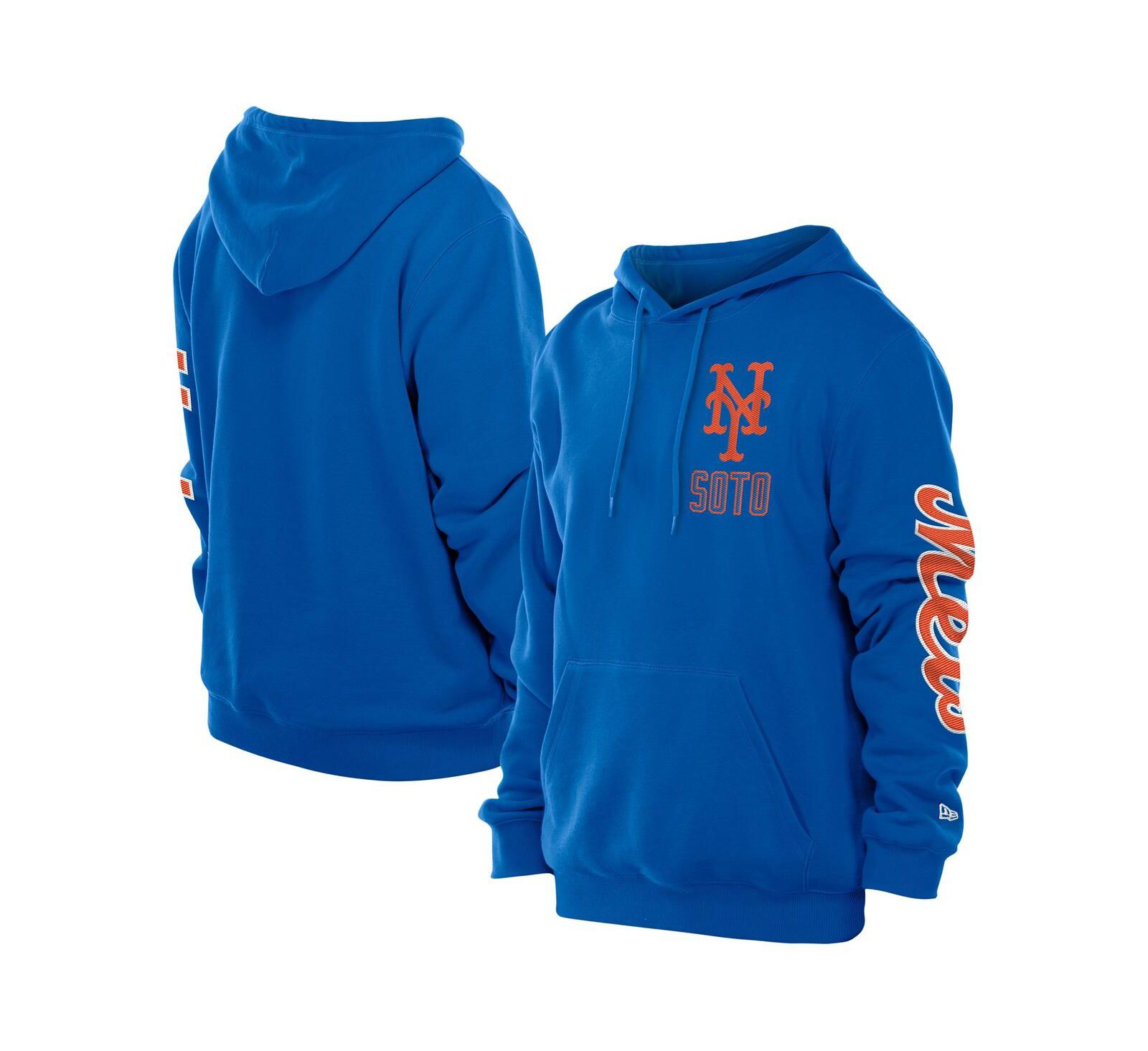 Мужское худи New Era Juan Soto Royal New York Mets Design Lab Pullover