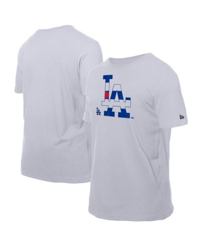 Мужская футболка New Era White Los Angeles Dodgers Cuban Flag Logo