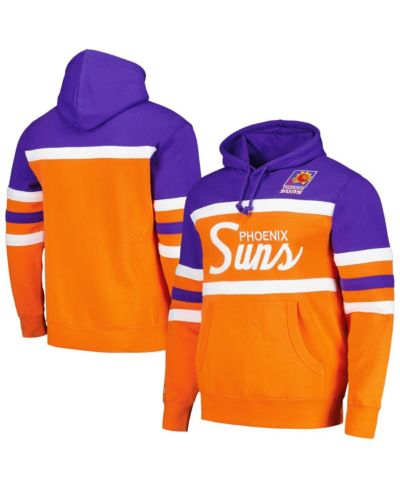 Худи Mitchell & Ness Men's Orange/Purple Phoenix Suns Head Coach Pullover