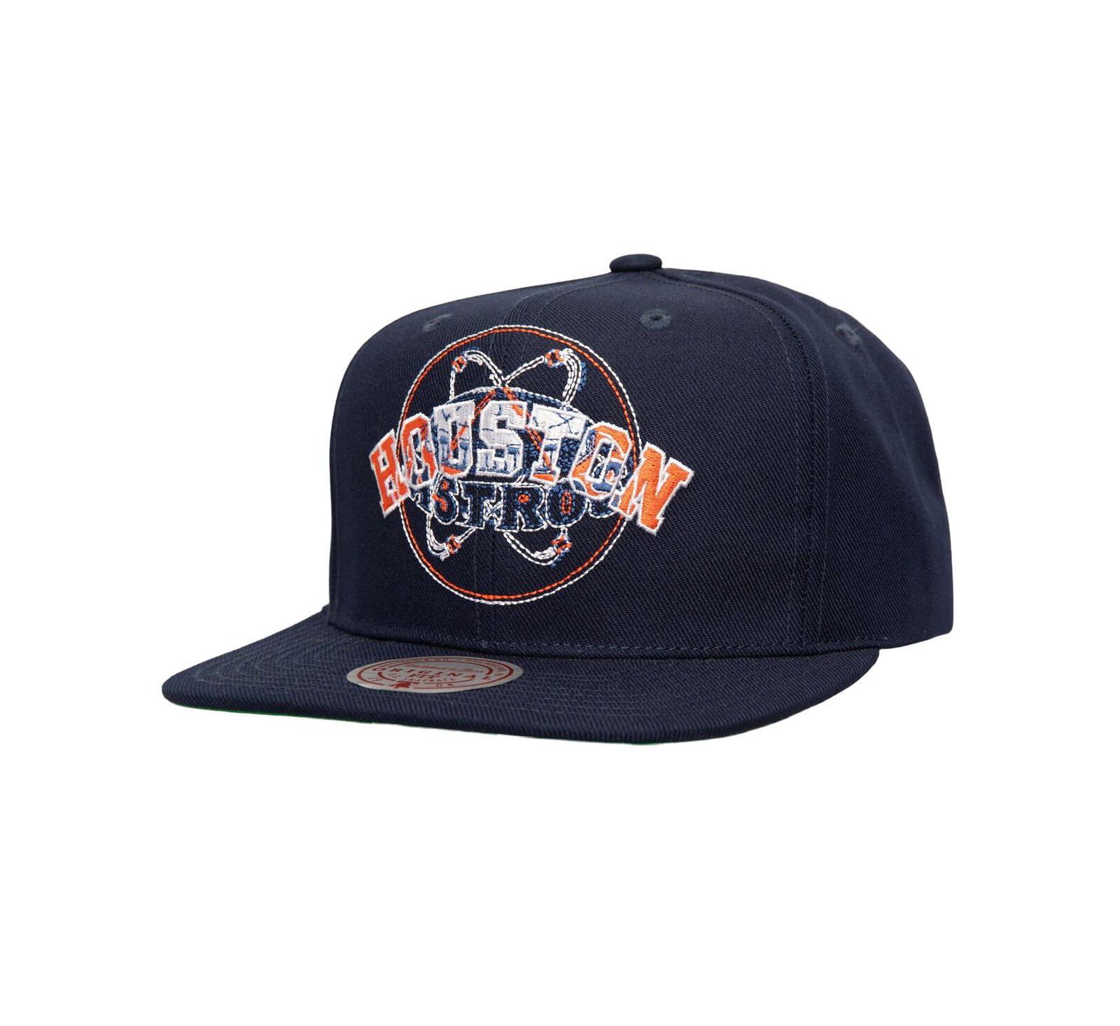 Mitchell & Ness Men's Navy Houston Astros Double Up Snapback Hat