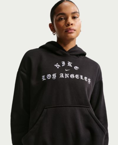 Nike женское худи оверсайз Fleece Los Angeles Pull-On
