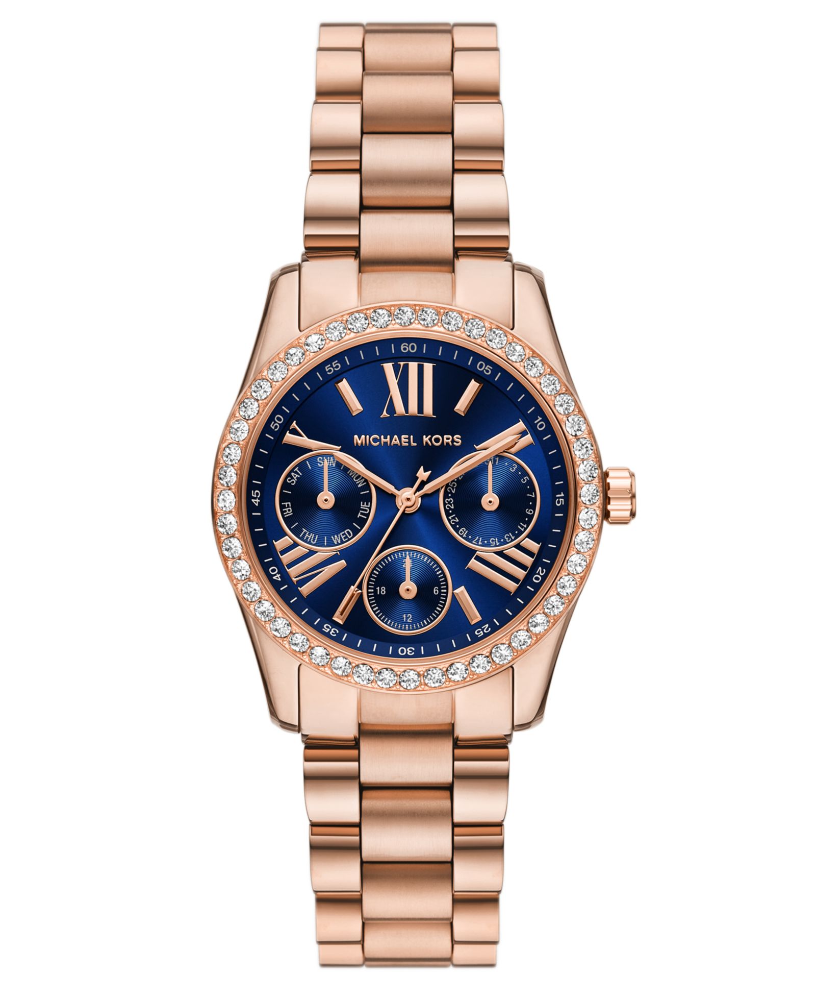 Женские часы Lexington Lux Multifunction, корпус из нержавеющей стали цвета Rose Gold, 34mm