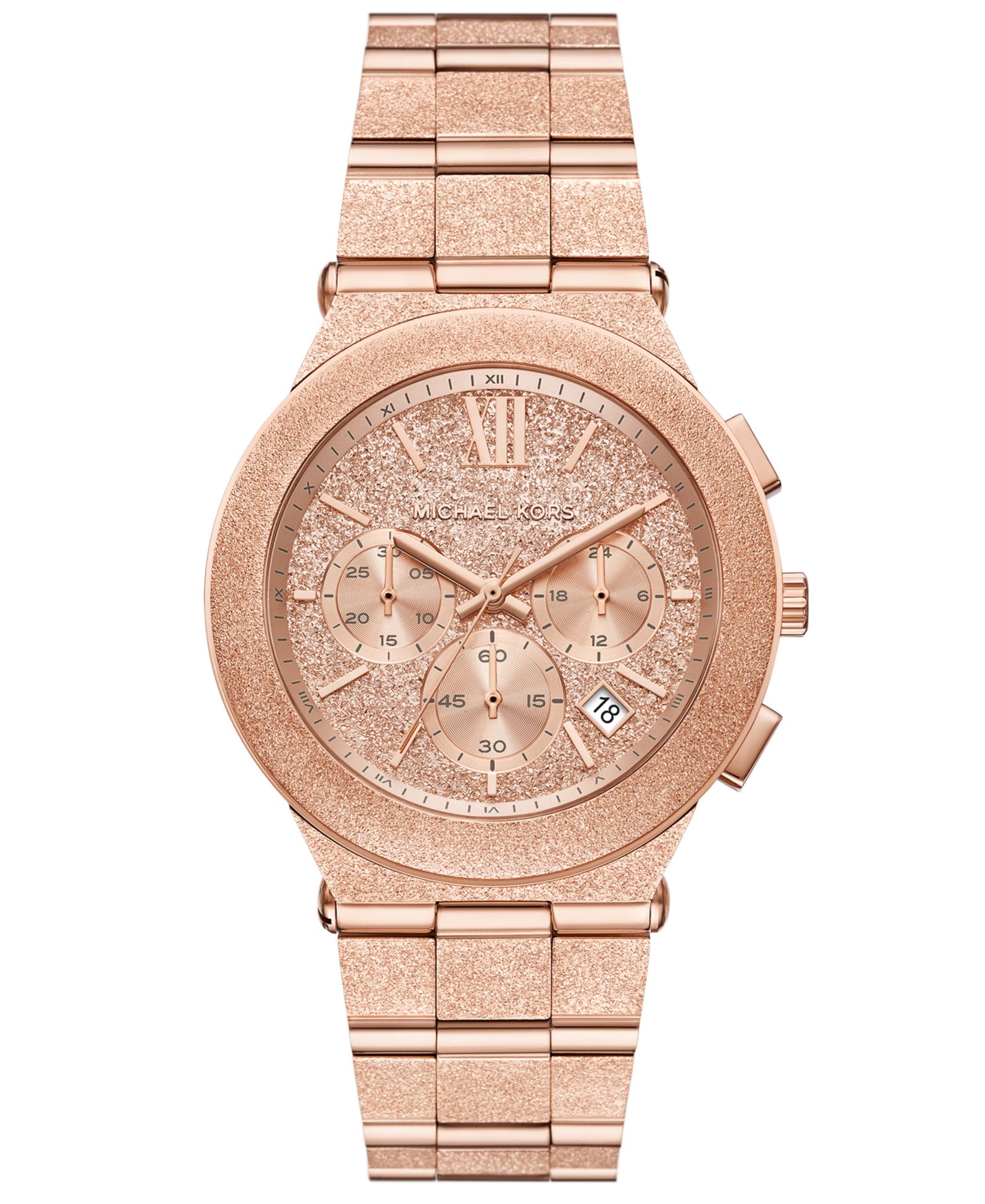 Женские часы Michael Kors Billie Chronograph Rose Gold-Tone Stainless Steel 40mm