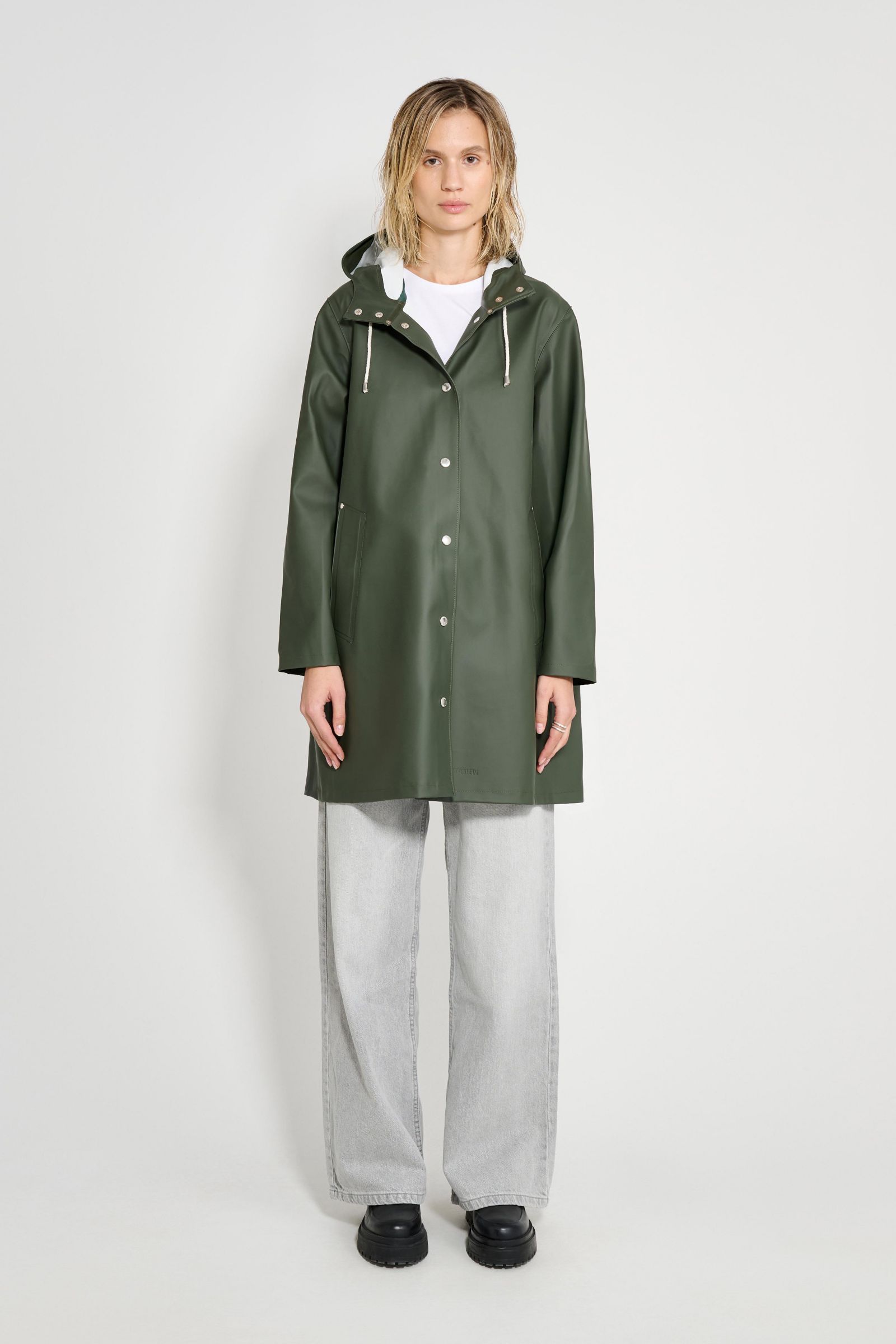 Stutterheim длинный дождевик Mosebacke с капюшоном