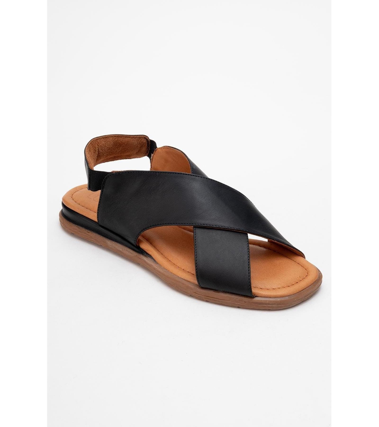 Forever & Always Shoes Women's Broods Elastic Leather Slip On Sandals