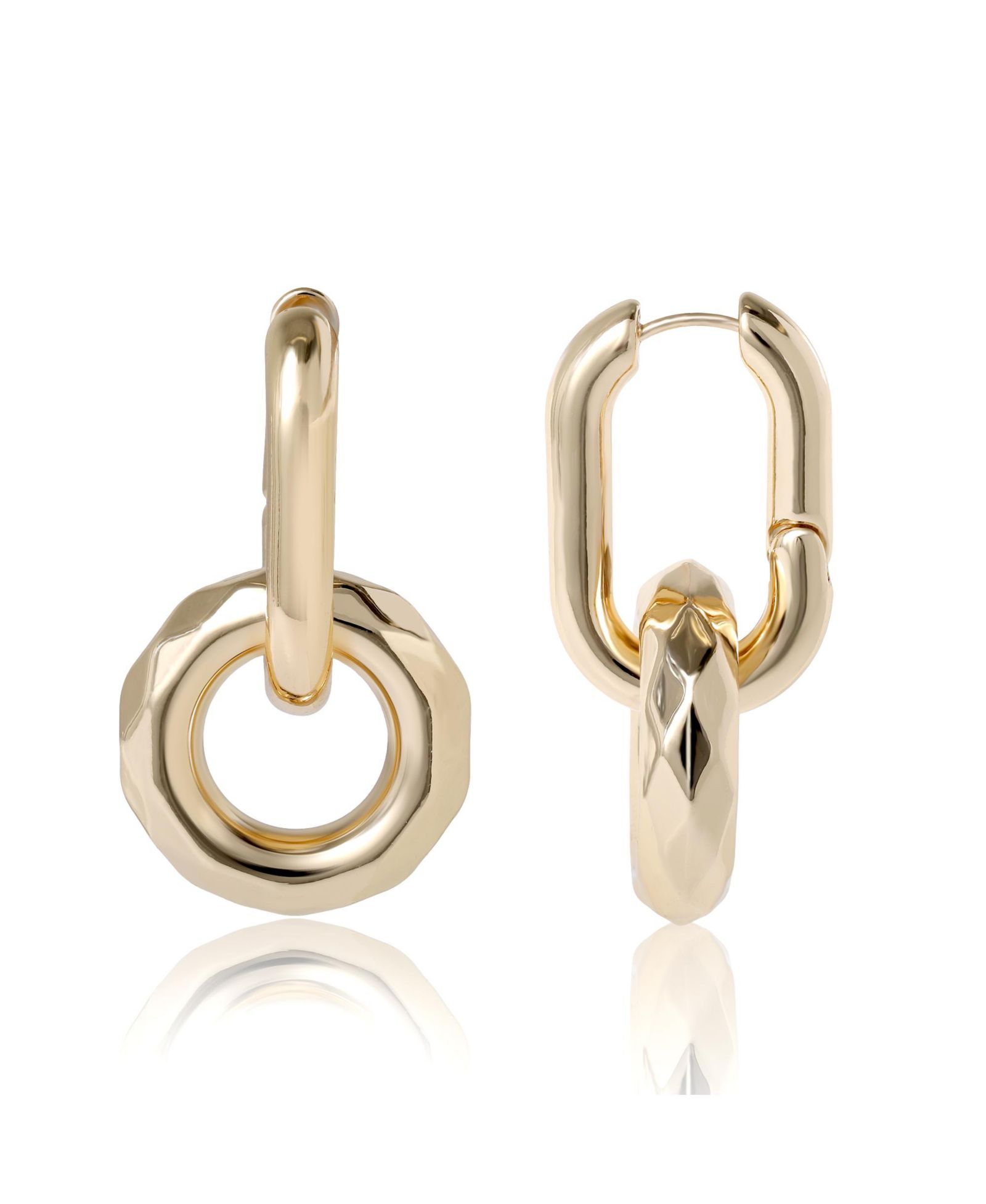 Серьги-кольца BCBG-Tone Modern Hoop