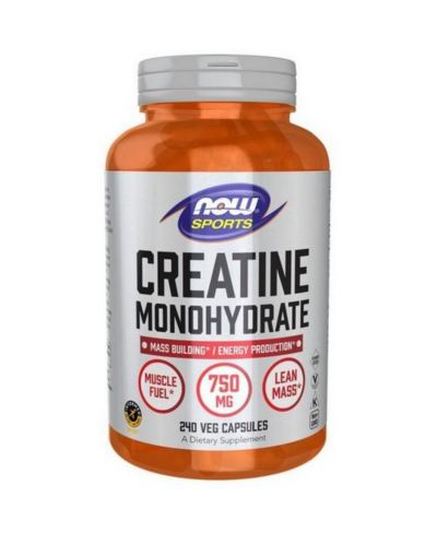 Креатин Now Foods Creatine Monohydrate, 750 mg, 240 VegCaps