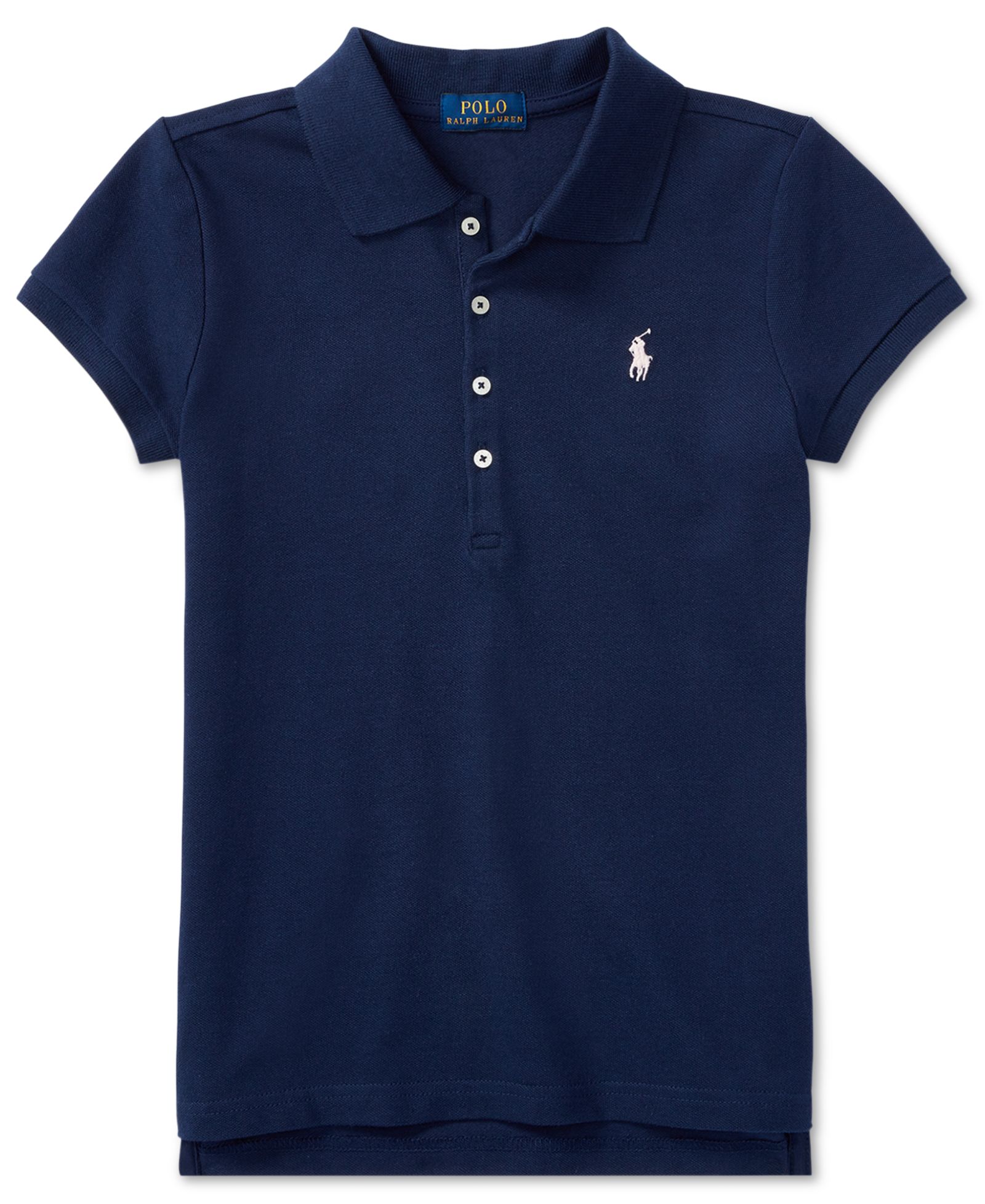 Polo Ralph Lauren Girls 2T-6X Short-Sleeve Stretch Cotton Mesh Polo Shirt