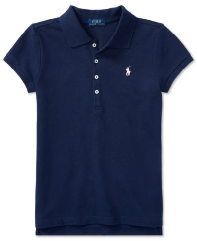 Детская рубашка Polo Ralph Lauren Short-Sleeve Stretch Cotton Mesh Polo