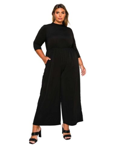 Комбинезон L I V D Women's Plus Size Summer Wide Leg Pocket