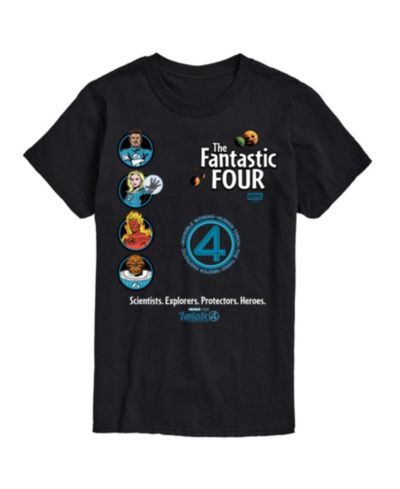 AIRWAVES Men's The Fantastic Four First Steps Team Short Sleeve T-Shirt