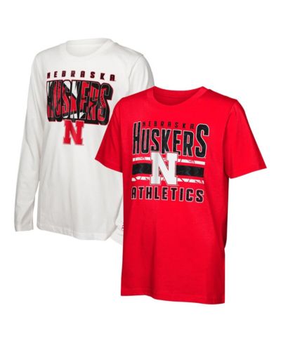Детский комбинированный набор футболок Nebraska Huskers In the Mix для мальчиков и девочек